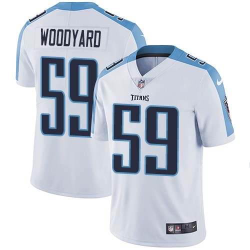 Titans 59 Wesley Woodyard White Vapor Untouchable Limited Jersey