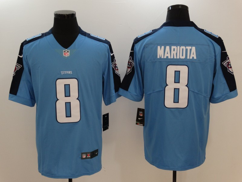 Titans 8 Marcus Mariota Light Blue Vapor Untouchable Player Limited Jersey