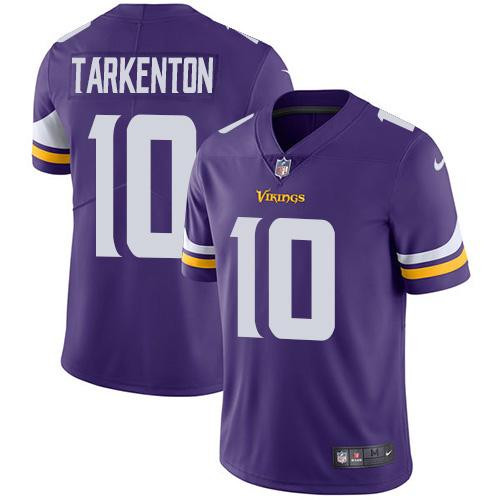 Vikings 10 Fran Tarkenton Purple Vapor Untouchable Player Limited Jersey