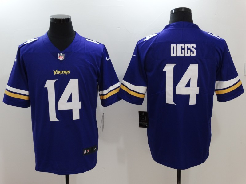 Vikings 14 Stefon Diggs Purple Vapor Untouchable Limited Jersey