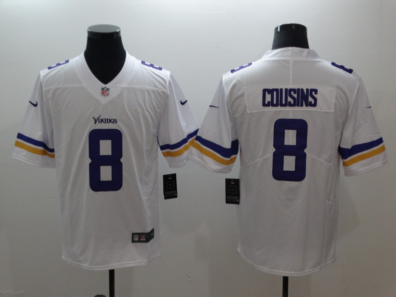 Vikings 8 Kirk Cousins White Vapor Untouchable Limited Jersey