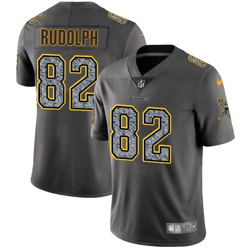 Vikings 82 Kyle Rudolph Gray Static Vapor Untouchable Limited Jersey