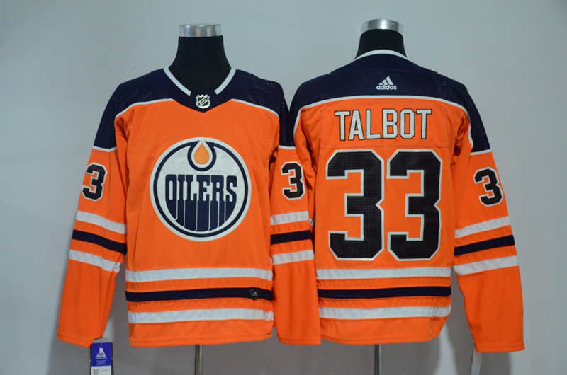 Oilers 33 Cam Talbot Orange Jersey