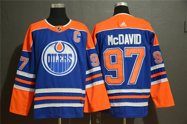 Oilers 97 Connor McDavid Royal Jersey