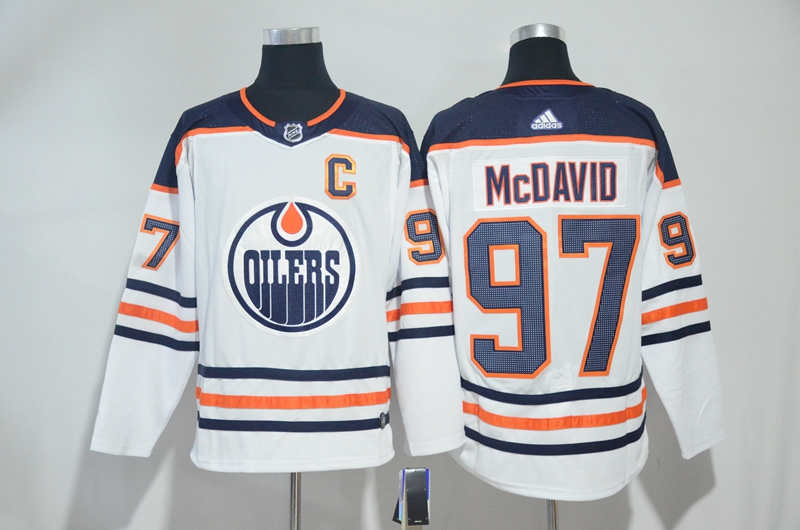 Oilers 97 Connor McDavid White Jersey
