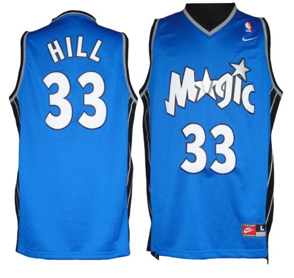 Orlando Magic 33 Grant Hill Soul Swingman Stitched Red Jersey