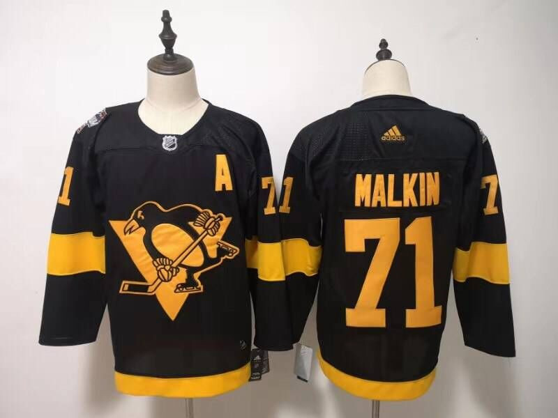 Penguins 71 Evgeni Malkin Black 2019 NHL Stadium Series Jersey
