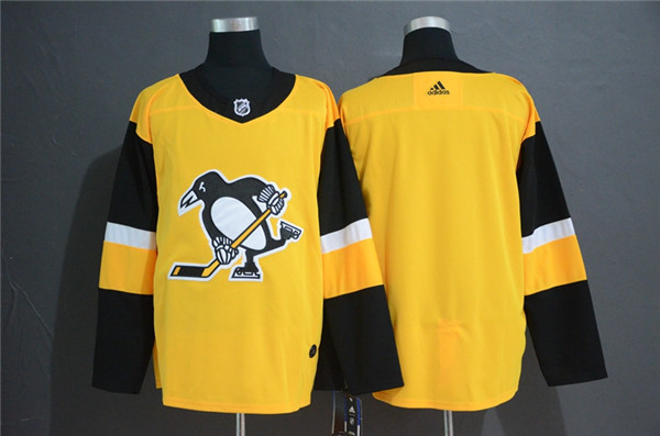 Penguins Blank Gold Alternate Jersey