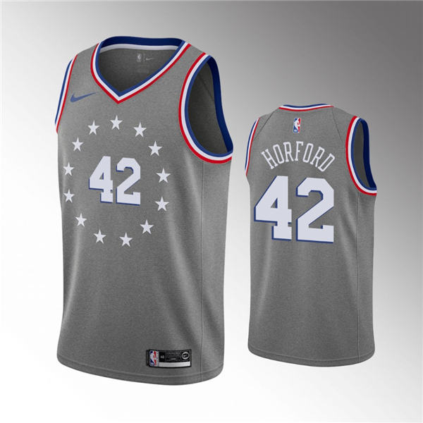 Philadelphia 76ers #42 Al Horford 2019 20 City Jersey Gray