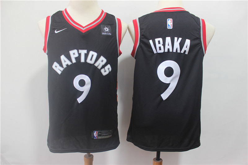 Raptors 9 Serge Ibaka Black Swingman Jersey