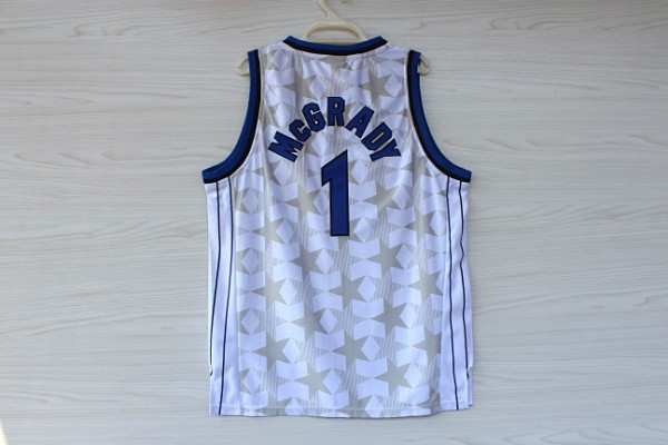 Reebok NBA Orlando Magic 1 Tracy McGrady New Rev30 Swingman Throwback White Star Jerseys