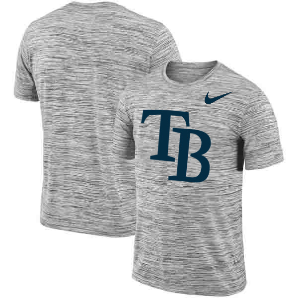 Tampa Bay Rays Heathered Black Sideline Legend Velocity Travel Performance T Shirt
