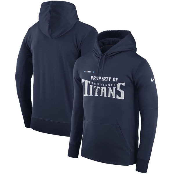 Tennessee Titans  Property Of Performance Pullover Hoodie Navy