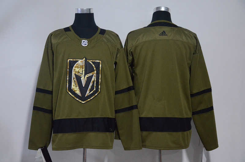 Vegas Golden Knights Blank Olive Green Jersey