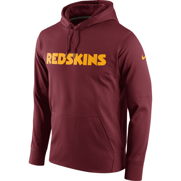Washington Redskins Circuit Wordmark Essential Performance Pullover Hoodie Burgundy