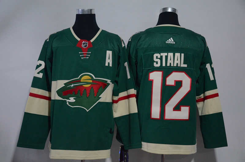 Wild 12 Eric Staal Green Jersey