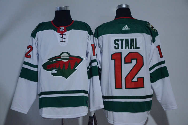 Wild 12 Eric Staal White Jersey