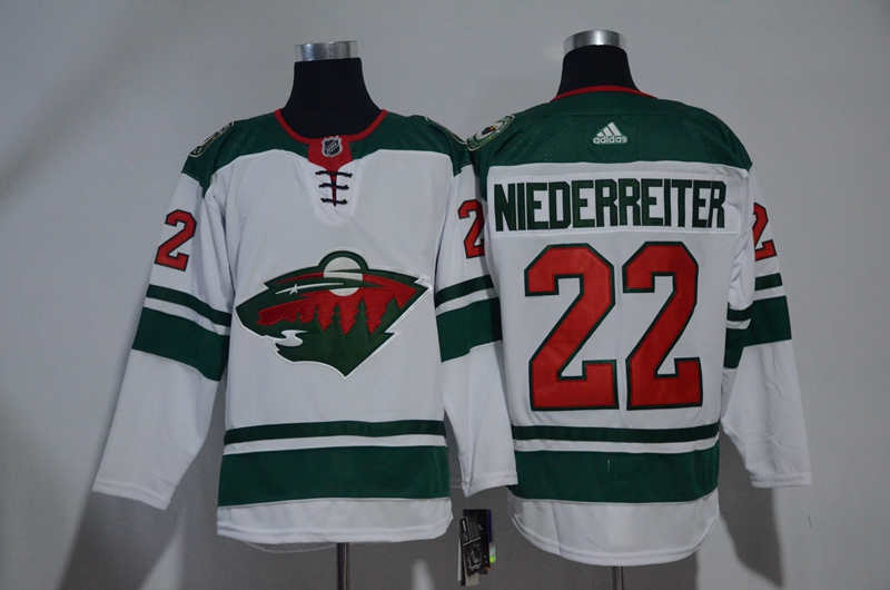 Wild 22 Nino Niederreiter White Jersey