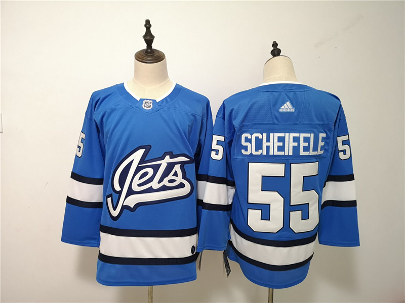 Winnipeg Jets 55 Mark Scheifele Blue Alternate Jersey