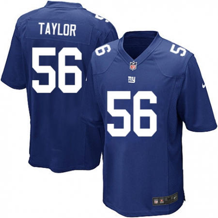 Youth New York Giants 56 Lawrence Taylor Royal Blue Team Color Stitched NFL Jersey