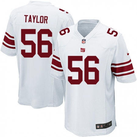 Youth New York Giants 56 Lawrence Taylor White Stitched NFL Jersey