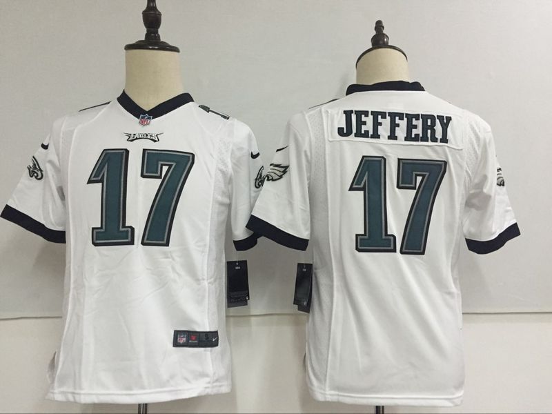 Youth Philadelphia Eagles #17 Alshon Jeffery White Limited Stitched Jersey
