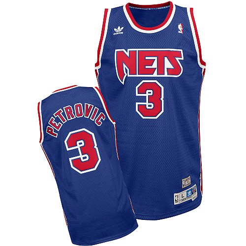 New Jersey Nets Drazen Petrovic Soul Swingman Road Jersey