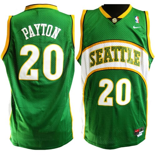 Oklahoma City Thunder Payton 20 Swingman Green Jerseys